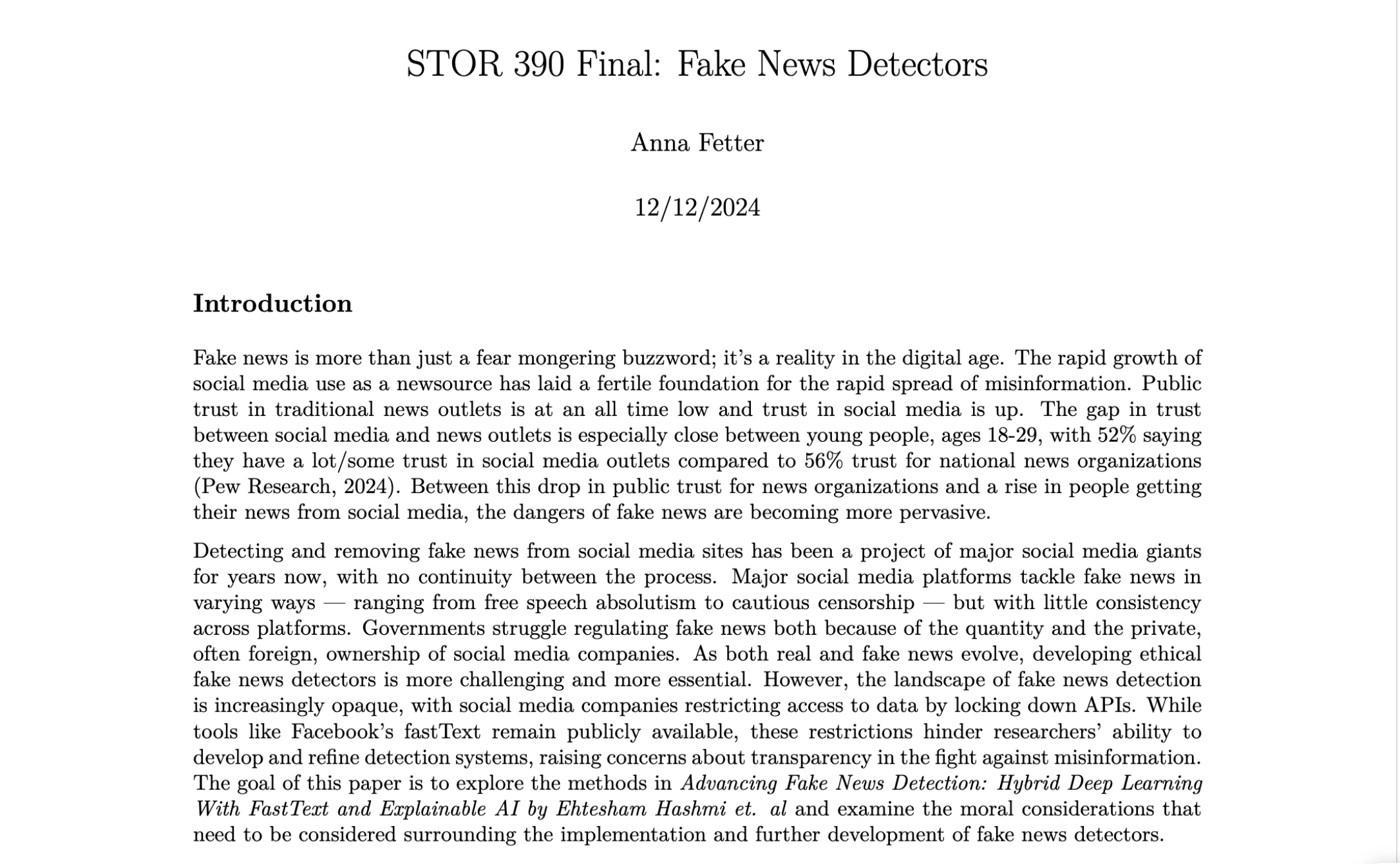 Fake News Detector